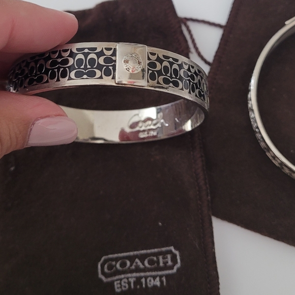 Set of Coach Bangles with protective bags. - Picture 2 of 6